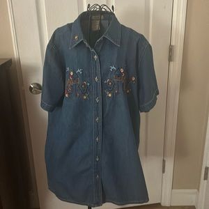 Ladies very cute denim shirt